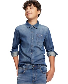 Foto 3 | Foto 3 | Camisa Tommy Hilfiger Max Denim para Niño - Venta Internacional