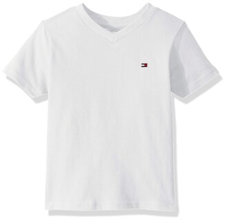 Foto 1 | Foto 1 | Camiseta Tommy Hilfiger Para Niños De Manga Corta Con Cuello En V, Color Blanco Brillante 4 - Venta Internacional.