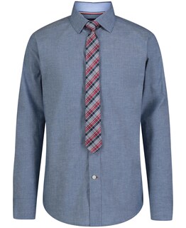 Foto 1 | Foto 1 | Camisa Tommy Hilfiger De Manga Larga Para Niños Con Corbata Recta, 18 Años - Venta Internacional.