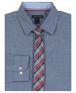 Foto 2 | Foto 2 | Camisa Tommy Hilfiger De Manga Larga Para Niños Con Corbata Recta, 18 Años - Venta Internacional.