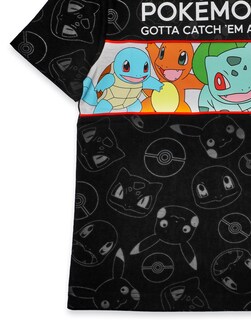 Foto 3 | Foto 3 | Camiseta Pokémon Para Niños Verde/negra Con Pikachu Squirtle Bulbasaur - Venta Internacional.