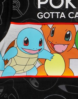 Foto 6 | Foto 6 | Camiseta Pokémon Boys Verde/negra Con Pikachu Squirtle Bulbasaur - Venta Internacional.