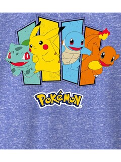 Foto 2 | Foto 2 | Camiseta Pokémon Classic Starter Group De Manga Larga Para Niños - Venta Internacional.