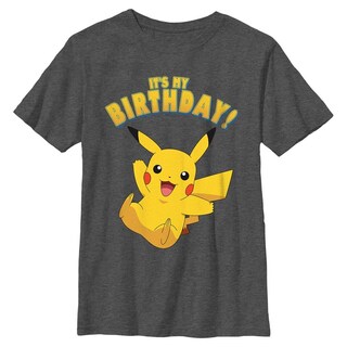 Foto 1 | Foto 1 | Camiseta De Fiesta De Cumpleaños De Pokémon Pikka Para Niños, Talla Xs - Venta Internacional.
