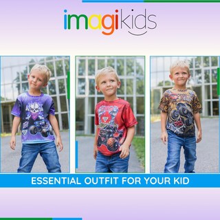 Foto 2 | Foto 2 | Camiseta Monster Jam Monster Mutt Brown Para Niños Talla 6 - Venta Internacional.