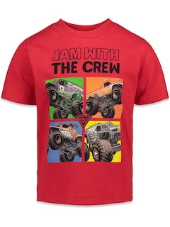 Foto 6 | Foto 6 | Pack De 3 Camisetas Monster Jam Big Boys, Color Negro/rojo/gris, Talla 8 - Venta Internacional.