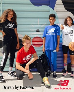 Foto 5 | Foto 5 | Camiseta New Balance Para Niños Con Núcleo De Algodón Con Logotipo Apilado, Talla 8 - Venta Internacional.