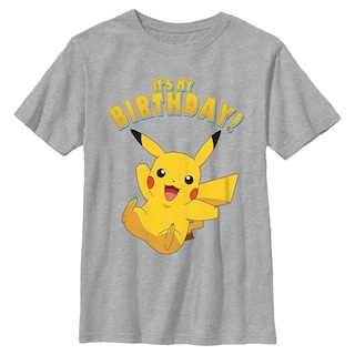 Foto 1 | Foto 1 | Camiseta Pokemon Pikka Birthday Party Para Niños, Talla M - Venta Internacional.