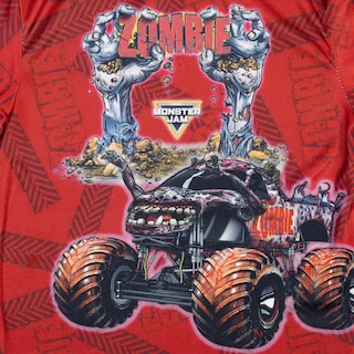 Foto 5 | Foto 5 | Camiseta Monster Jam Zombie Red Zombie Para Niños Pequeños De 6 Años - Venta Internacional.