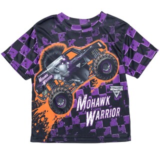 Foto 1 | Foto 1 | Camiseta Monster Jam Mohawk Warrior Púrpura Para Niños De 6 Años - Venta Internacional.
