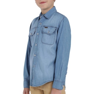 Foto 5 | Foto 5 | Camisa Lee Niño Vintage Slim Fit 250 Azul