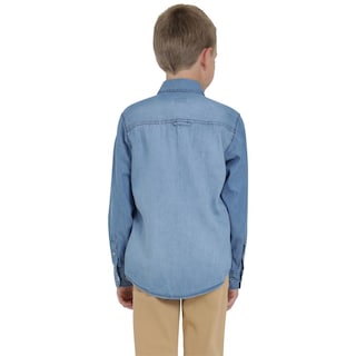 Foto 3 | Foto 3 | Camisa Lee Niño Vintage Slim Fit 250 Azul