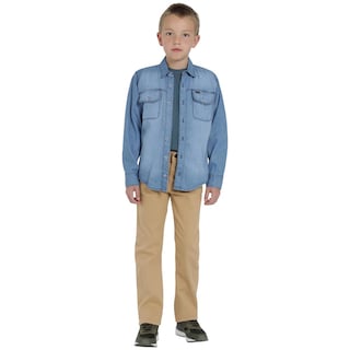 Foto 4 | Foto 4 | Camisa Lee Niño Vintage Slim Fit 250 Azul