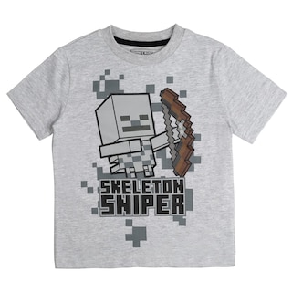 Foto 6 | Foto 6 | Camiseta Minecraft Mobs Creeper Skeleton Enderman Para Niños De 6 Años - Venta Internacional.
