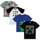 Camiseta Bioworld Minecraft Creepers And Character Heads - Venta Internacional.