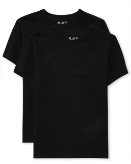 Foto 1 | Foto 1 | Camiseta The Children's Place Para Niños, Manga Corta, Negra, Paquete De 2 - Venta Internacional.