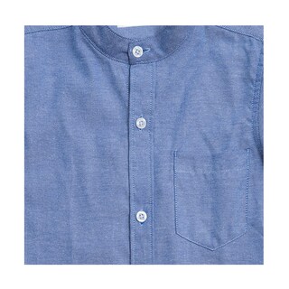 Foto 3 | Foto 3 | Camisa Audaz Para Niño De Algodón Azul Con Cuello Mao