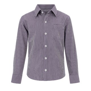 Foto 1 | Foto 1 | Camisa Para Niño Chicos Olé 3677 Rayas Azul Marino Manga Larga
