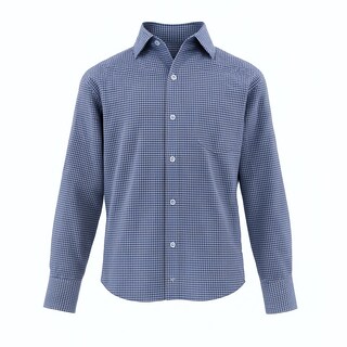 Foto 1 | Foto 1 | Camisa Para Niño Chicos Olé 3667 Azul Cuadros Manga Larga