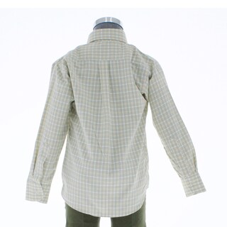 Foto 3 | Foto 3 | Camisa Para Niño Chicos Olé 3675 Beige Cuadros Manga Larga