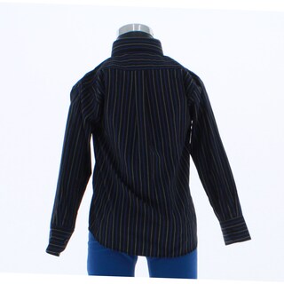 Foto 2 | Foto 2 | Camisa Para Niño Chicos Olé 3658 Negro Rayas Manga Larga