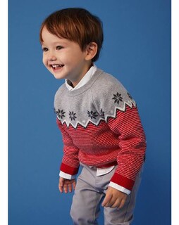 Foto 7 | Foto 7 | Suéter Navideño Boboli Rojo para Niño