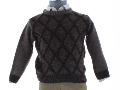 Foto 1 | Foto 1 | Sueter Niño Tejido Chicos Olé 2387 Cafe Rombos
