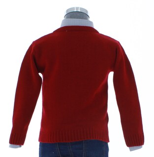 Foto 2 | Foto 2 | Sueter Niño Tejido Chicos Olé Rojo Cuello V 2392
