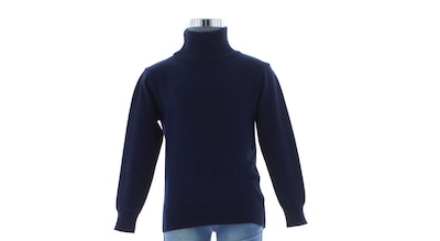 Foto 2 | Foto 2 | Suéter Para Niño Chicos Olé 3999 Azul Cuello Alto Elegante