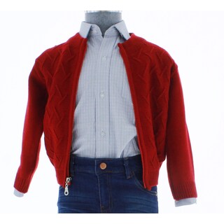 Foto 2 | Foto 2 | Suéter Para Niño Chicos Olé 2397 Rojo Elegante Con Costuras