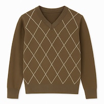 Sueter Para Niño Chicos Olé 2632 Café Con Rombos