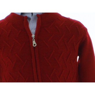 Foto 4 | Foto 4 | Suéter Para Niño Chicos Olé 2397 Rojo Elegante Con Costuras