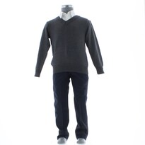 Suéter Para Niño Chicos Olé 3996 Gris Oxford Escolar