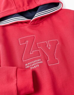 Foto 2 | Foto 2 | Sudadera Perchada con Capucha Zippy Rojo Zy Paris para Niño