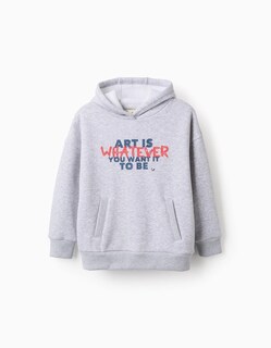 Foto 1 | Foto 1 | Sudadera Efecto Térmico Zippy Art Gris para Niño