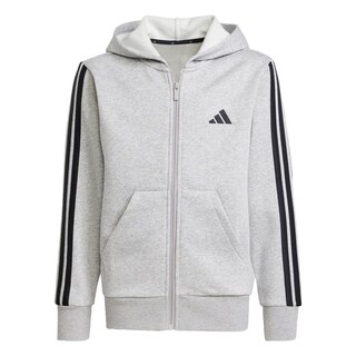 Foto 1 | Foto 1 | Sudadera Con Gorro Essentials Cierre Frontal Kids Adidas Gris Niños