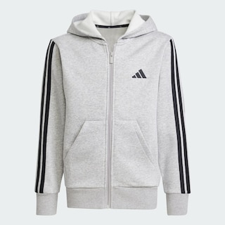 Foto 4 | Foto 4 | Sudadera Con Gorro Essentials Cierre Frontal Kids Adidas Gris Niños