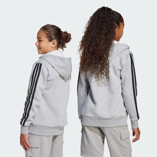 Foto 5 | Foto 5 | Sudadera Con Gorro Essentials Cierre Frontal Kids Adidas Gris Niños