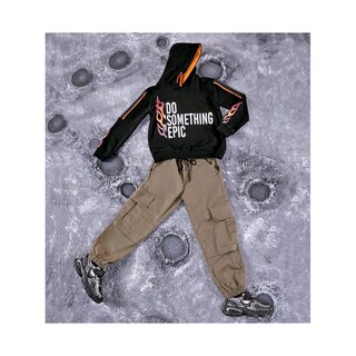Foto 4 | Foto 4 | Sudadera Audaz Para Niño De Algodón Negro Con Capucha