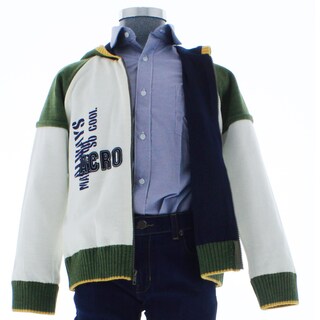 Foto 3 | Foto 3 | Sudadera Para Niño Chicos Olé 2999 Blanco Con Verde Con Cierre