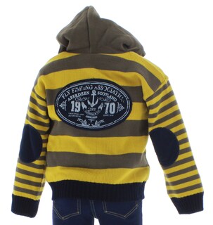 Foto 6 | Foto 6 | Sudadera Para Niño Chicos Olé 3000 Amarillo Con Gorro Y Cierre