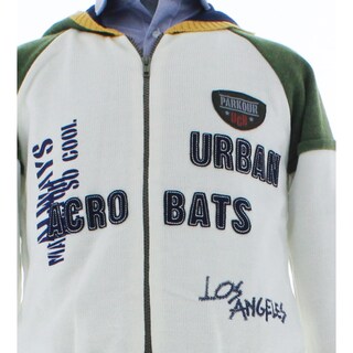 Foto 5 | Foto 5 | Sudadera Para Niño Chicos Olé 2999 Blanco Con Verde Con Cierre