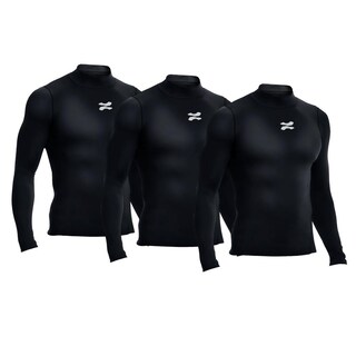 Foto 1 | Foto 1 | Playera Deportiva Manga Larga Zapari color Negro para Niños 3 Piezas
