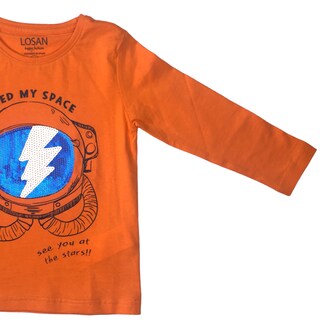 Foto 2 | Foto 2 | Playera Need My Space color Naranja para Niño