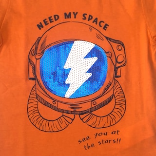 Foto 4 | Foto 4 | Playera Need My Space color Naranja para Niño
