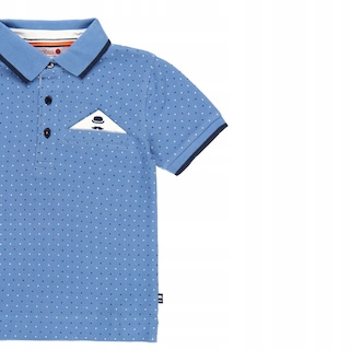 Foto 2 | Foto 2 | Camiseta Boboli Tipo Polo Azul para Niño