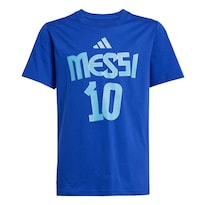 Playera Messi Nombre Y Número Estampada Niños Adidas Azul Niños