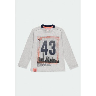 Foto 1 | Foto 1 | Playera Gris Manga Larga “go 43” Niño Boboli