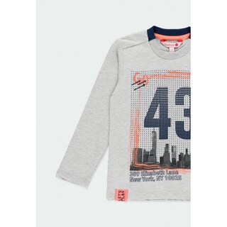 Foto 3 | Foto 3 | Playera Gris Manga Larga “go 43” Niño Boboli