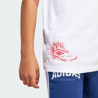 Foto 7 | Foto 7 | Playera Estampada F50 Signature Graphic Kids Adidas Blanco Niños